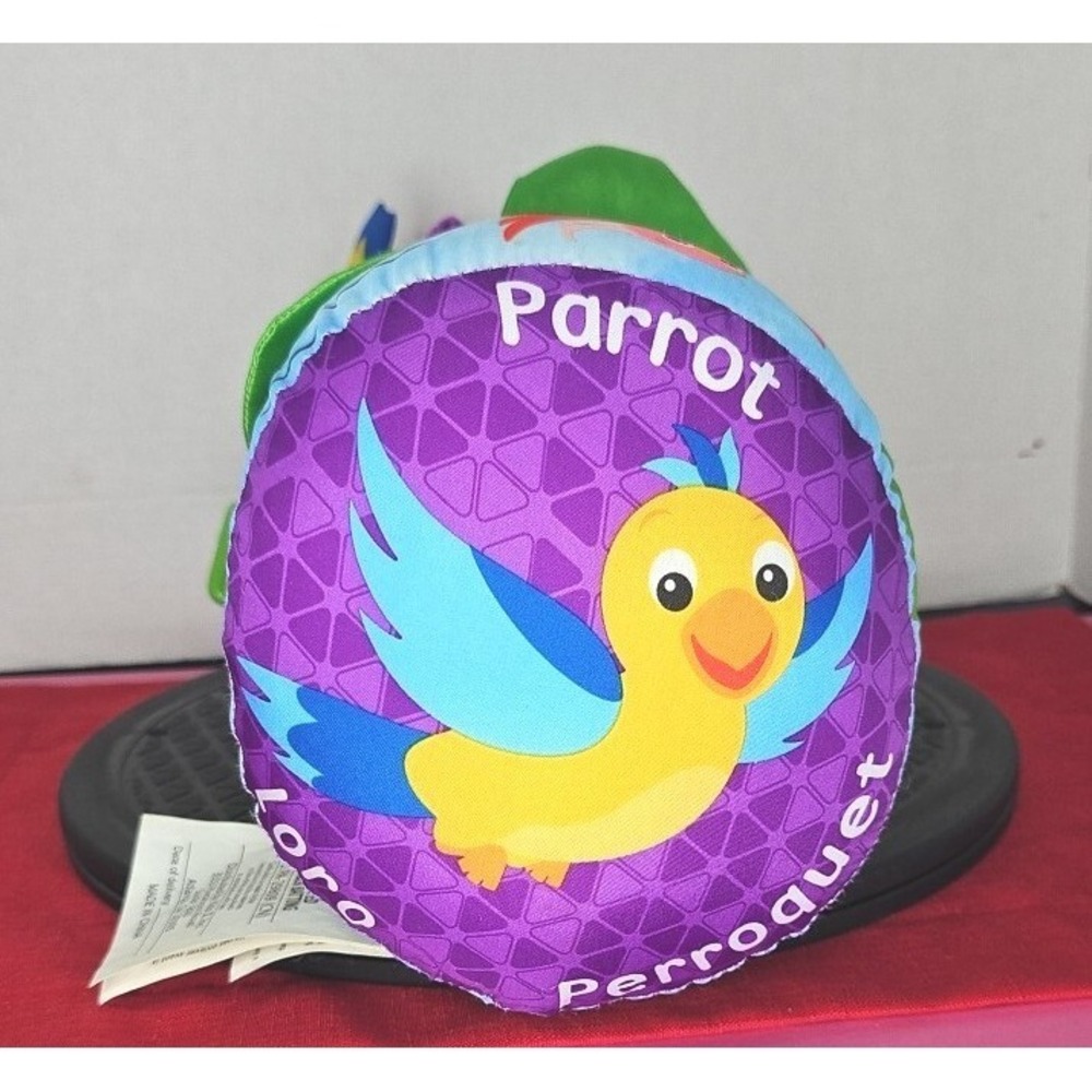 Baby Einstein Sea Life Round Learning Activity Pillow Blue Reef Rainforest - Picture 9 of 11